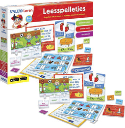 Clementoni Spelend Leren - Leesspelletjes - 6 Verschillende Spellen - Leren Lezen - 4 - 6 jaar
