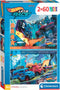 Clementoni Supercolor – Hotwheels Puzzel – 2 Legpuzzels voor Kinderen – 2 x 60 stukjes – Kinderpuzzels 4+ Jaar
