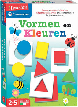 Clementoni - Vormen en kleuren - Gekleurde kaarten - Puzzelstukken - Educatief Speelgoed - 2-5 jaar