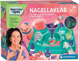 Clementoni Wetenschap en Spel - Nagellaklab - Experimenteerdoos - Kindernagellak - Nagelstudio - 8+ Jaar