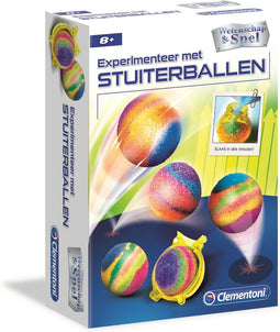 Clementoni Wetenschap & Spel - Experimenteer met Stuiterballen - Zelf Stuiterballen Maken - Experimenteerdoos - 8+ Jaar