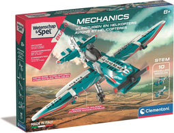 Clementoni Wetenschap & Spel Mechanica - Vliegtuigen en Helikopters - Constructie Speelgoed - Vanaf 8 jaar