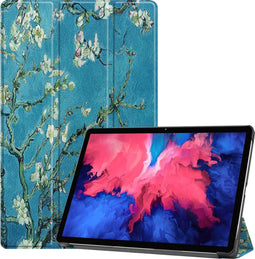 imoshion Tablet Hoes Geschikt voor Lenovo Tab P11 Plus / Tab P11 - imoshion Design Trifold Bookcase - Meerkleurig /Green Plant