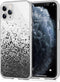 iMoshion Hoesje Geschikt voor iPhone 11 Pro Hoesje Siliconen - iMoshion Design hoesje - Zwart / Transparant / Splatter Black