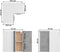 vidaXL - Hanghoekkast - Lyon - 57x57x60 - cm - bewerkt - hout - betongrijs