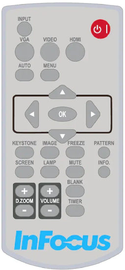 Infocus HW-NAVIGATOR-6 - Afstandsbediening - Verlichte toetsen - Wit