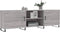 vidaXL - Tv-meubel - 150x30x50 - cm - bewerkt - hout - grijs - sonoma - eikenkleurig