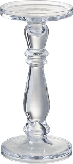 J-Line kandelaar Leti - glas - transparant - medium