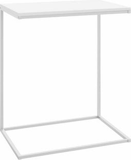 vidaXL - Bijzettafel - 55x35x66 - cm - bewerkt - hout - wit
