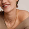 TI SENTO Dames Ketting - 925 zilver - Zilver geel verguld - Maat 48 - 3947SY