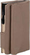 Clicksafe pasjeshouder - RFID - 8 pasjes - kunstleer/aluminium - beige/champagne - JU-963106