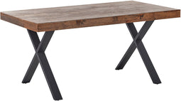 CLIFTON - Eettafel - Donkerbruin - 160 x 90 cm - Grenenhout