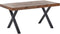CLIFTON - Eettafel - Donkerbruin - 160 x 90 cm - Grenenhout