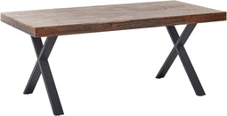 CLIFTON - Eettafel - Donkerbruin - 180 x 90 cm - Grenenhout