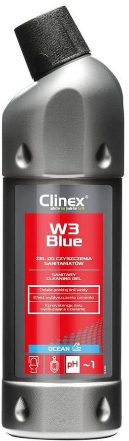 Clinex W3 Blue – 1 liter - Professionele Sanitaire Gel voor Toiletten en Keramische Oppervlakken