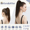 Clip-In Paardenstaartverlenging - 55CM - 100 Gram - Kleur #2 Donkerbruin - Verfbaar - Clip-in