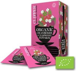 Clipper cranberry and rapsberry bio - 6 stuks