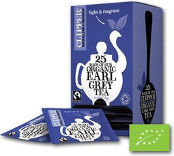 Clipper fairtrade earl grey bio - 6 stuks