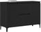vidaXL - Dressoir - Zwart - Eiken - 104x35x70 - cm - Gegarandeerd - Hout