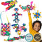 Clixo Rainbow 42 stuks set - flexibel magnetisch speelgoed