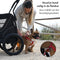 Deryan Hondenfietskar 2-in-1 - Opvouwbaar - Tot 20 kg - Zwart