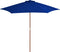 vidaXL - Parasol - 270x270 - cm - houten - paal - crèmewit