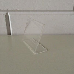Klika - L-standaard acryl bxh 80x60mm. Liggend - 90 stuks