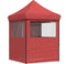 vidaXL - Partytent - inklapbaar - pop-up - met - 4 - zijwanden - bordeauxrood