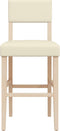 vidaXL - Barstoelen - 2 - st - massief - rubberhout - en - kunstleer