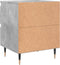vidaXL - Nachtkastjes - 2 - st - 40x35x50 - cm - bewerkt - hout - betongrijs