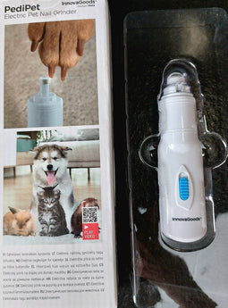 Elektrische nagelvijl voor huisdieren PediPet InnovaGoods - werkt op 2 AA batterijen - batterij niet inbegrepen