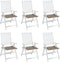 vidaXL - Tuinstoelkussens - 6 - st - 50x50x3 - cm - oxford - stof - taupe