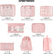 Packing Cubes Set 8-Delig - Organizer Voor Koffer En Backpack - Roze