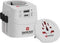Skross - World Travel Adapter with Ground Plugs (no Swiss & Italy) + 1 USB + 1 Type C Slot + World Top Input