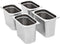vidaXL - Gastronormbakken - 4 - st - GN - 1/4 - 200 - mm - roestvrij - staal