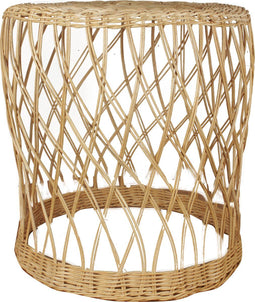 Round Table Rattan | Zijzettafel rotan | Pole to Pole | 57 x 57 x 60cm