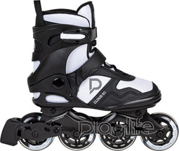 Cloud Fitness inline skates 82A zwart/wit maat 45 - Skeelers