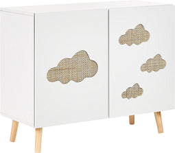 CLOUDY - Dressoir - Wit/Lichthout - MDF