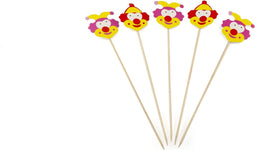Clown op prikker (FSC®) 190 mm | Inhoud: 100 stuks