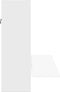 vidaXL - Wandbureau - 105x48x75 - cm - bewerkt - hout - wit