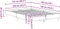 vidaXL - Bedframe - zonder - matras - 120x190 - cm - spaanplaat - wit