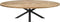 Ovaal tafelblad - 220x110x4 - Rustiek - Massief mangohout