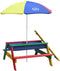 AXI Nick Zand & Water Picknicktafel in Regenboog kleuren - Verstelbare Parasol - FSC hout - Picknick tafel voor kinderen van hout
