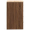 vidaXL - Garagekast - 40x51x85 - cm - massief - grenenhout - bruin - eikenkleurig