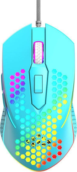 ZIYOU LANG M3 - Gaming Muis - RGB Honeycomb - Blauw