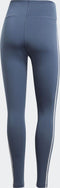adidas W D2M 3S Hr Lt - Dames Sportlegging - Fitness & Training - Tech Ink/White - Maat L