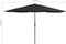 vidaXL - Parasol - met - metalen - paal - 390 - cm - zwart