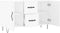 vidaXL - Dressoir - 100x36x60 - cm - bewerkt - hout - wit