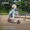 Lionelo Luca Step - Opvouwbare Scooter - Draagkracht tot 100 kg - ABEC-7 Lagers - 200 mm Wielen - ShockResist Demping - 3 Hoogte-instellingen - Antislip Platform - Oranje/Wit