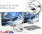 club3D CSV-1577 1 + 2 poorten DisplayPort-splitter Zwart